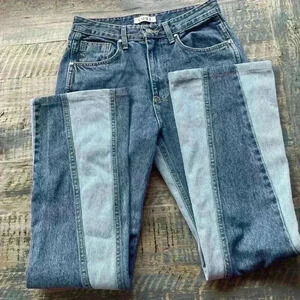 TABLE Jeans Two Tone Flare Bottom Size 1